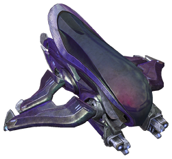Halo: Reach Multiplayer Beta press kit image featuring a render of a Is'belox-pattern Banshee.