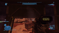 A player earning the medal in a Firefight game on Outpost.