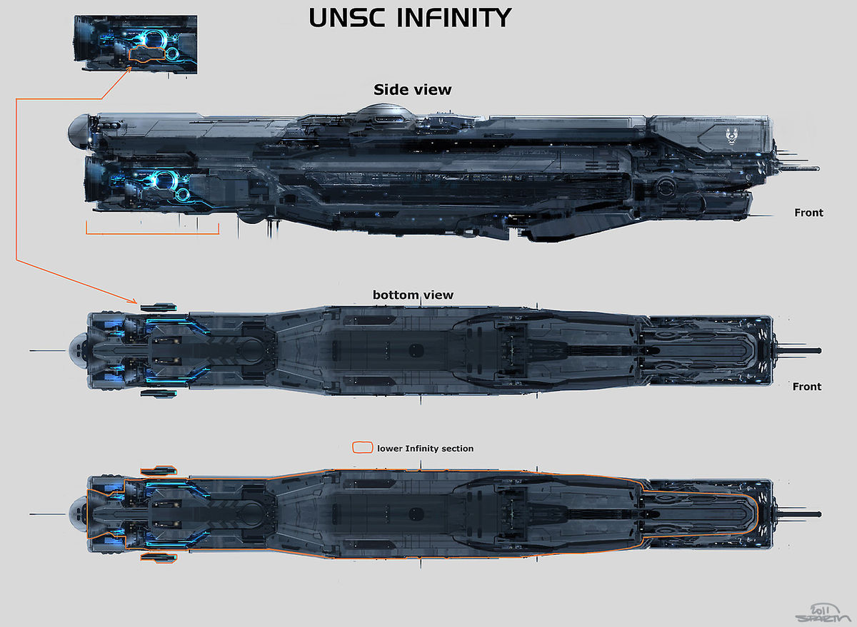 File:H4Concept - InfinityProfile 2.jpg - Halopedia, the Halo wiki