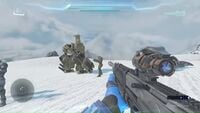 The Brute sniper rifle using the DMR placeholder model with the brute scope.