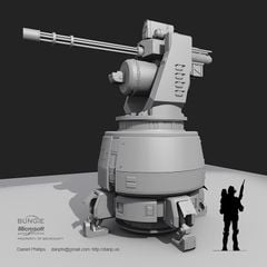 M71 Anti-Aircraft Gun - Weapon - Halopedia, the Halo wiki