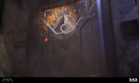 The door in BLDG-09 reveals an ONI symbol.