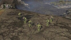 Spartan-II Team Omega on Arcadia, as seen in Halo Wars level Arcadia Outskirts.