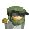 Icon for the Minecraft Character Creator item "Master Chief Helmet".