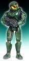 Another view of the Master Chief action figure.