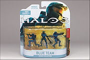 The Blue Team figures in package.