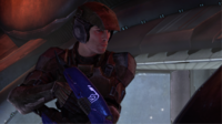 A marine with a plasma rifle in campaign.