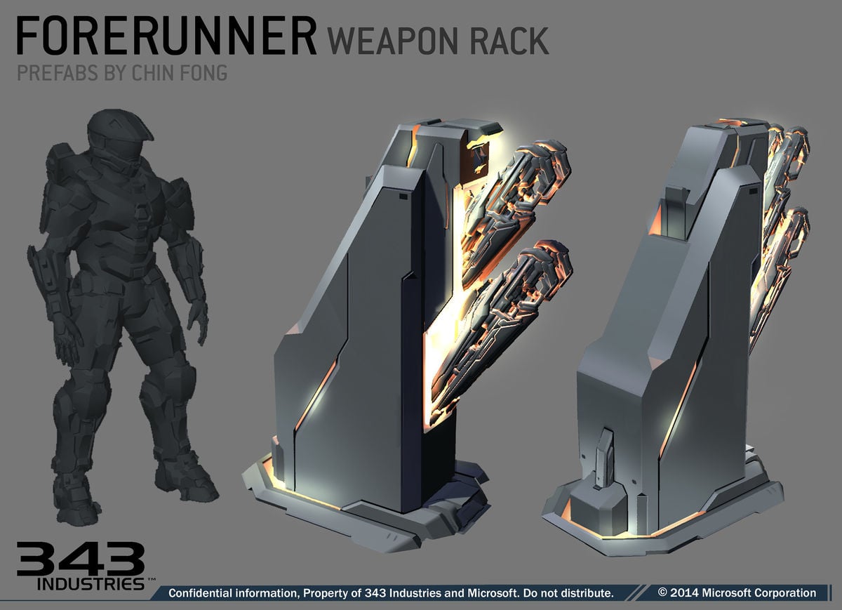 Forerunner weapon rack Halopedia, the Halo wiki