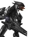 A crop of a Sangheili wearing a combat harness and wielding a Zubo-pattern beam rifle. Originally used in the MCC menus until the customisation updates in 2020.