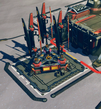 An Advanced Generator attached to an outpost.
