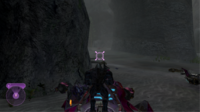 HUD of the Spectre's turret in Halo 2.