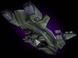 A render of the Halo: Combat Evolved Pelican model.