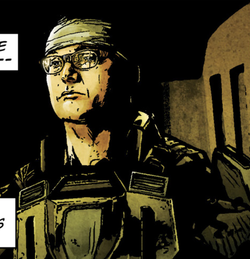 UNSC Marine Wesley in Halo: Uprising Issue 4.