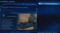 Pre-release campaign lobby showing a cut Halo 2 level
