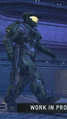 Another view of John-117's early Mark V armor in Halo: Combat Evolved Anniversary. Note the FJ/PARA knee guards.