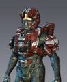 Front render of the GEN2 HAZOP armor in Halo 4.