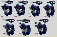 Concept art for the Vostu-pattern carbine in Halo Online.