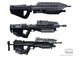 Concept art development of the weapon.