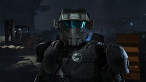 An official screenshot of Kai-125's canon depiction using Halo Infinite customization items.