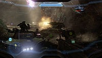 First-person view of John-117 wielding an M395 in an earlier build of Halo 4.