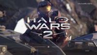 The splash screen for the Halo Wars 2 Open Beta.