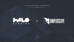 Icon used to announce an upcoming Halo Waypoint Chronicle with Jumperscape.