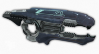 Promotional image of the plasma repeater in Halo: Reach.