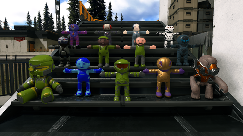 The hidden toys found throughout Halo Infinite's open world, placed in Live Fire via Forge.