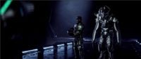 Sergeant Johnson and the Arbiter confront Tartarus in Delta Halo's Control Room.