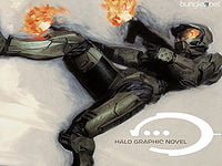 The work-in-progress of the cover for the Halo Graphic Novel.