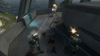 A player elite attacking ODSTs.