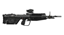 A render of the Halo: Reach M392 DMR model used in the Halo Encyclopedia (2022 edition) and Halo: Flashpoint.