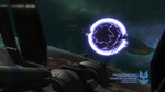 The Covenant Supercarrier Long Night of Solace being destroyed, as observed by Navigation Beacon RA-15.