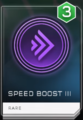 REQ card for Speed Boost III.