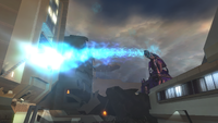 The Weevil's plasma mortar bolt in Digsite's Halo 2 E3 demo.
