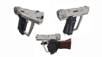 The M6C Magnum Pistol as it appears in Halo Legends: Homecoming.