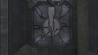 An iteration of the ubiquitous Eld symbol found on Installation 05 in Halo 2.