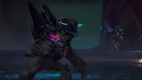 A Special Operations Unggoy wielding a Posu'gelka-pattern needler.