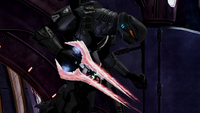 A Sangheili with a Bloodblade on Heretic in the Halo 3 component of Halo: The Master Chief Collection.