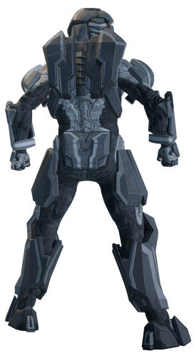 The Prefect armour as rendered in MCC.