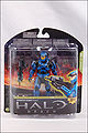 The blue Spartan Mark V figure in package.