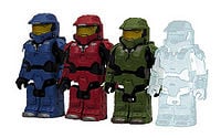 Image of the four Spartan II Kubricks