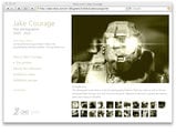 Jake Courage Website. Image 1