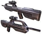 An overview of the BR55 Service Rifle in Halo 2.