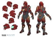 Concept art for Achilles armor.