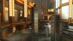 Screenshot of the Halo: Reach multiplayer map &#39;Reflection&#39;.