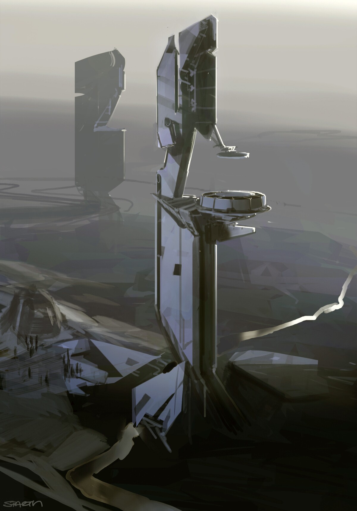 File:H4 EarlyForerunnerTower Exploration Concept 2.jpg - Halopedia, the ...