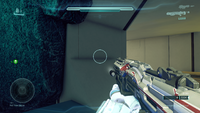 First-person view of Oathsworn in Halo 5: Guardians.