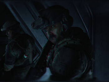 Manuel Mendoza in the Installation 04 Flood containment facility, as seen in Wallace Jenkins' helmet recording. Screenshot taken from Halo: Campaign Evolved campaign level 343 Guilty Spark.