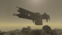 A simplified Charon-class light frigate created in Forge on the community-made map Cliffside.